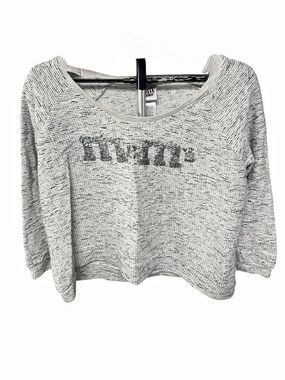 M&M's World Gray & White Cotton Sweater Size XL